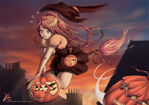 Vole-Citrouille pour Halloween - grand format
