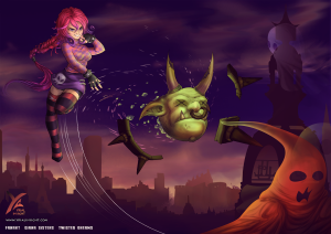 Chasseuse de monstres - Giana Sisters - Halloween