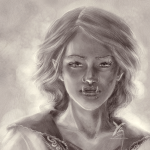 Elfe aux crocs saillants | Woman elf with salient teeth
