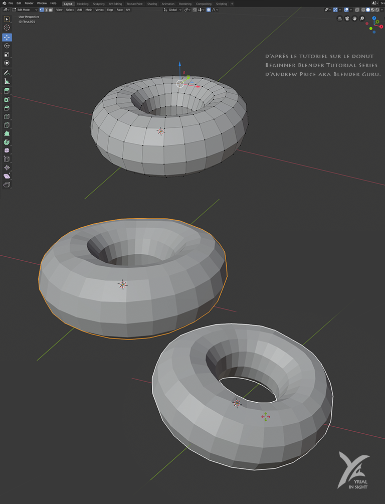 blender uv unwrap torus donut