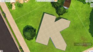 construction 3D dans l'interface du jeu vidéo The Sims 4 : ici la K Vet Clinic !