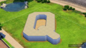 construction 3D dans l'interface du jeu vidéo The Sims 4 : ici le Q Museum !