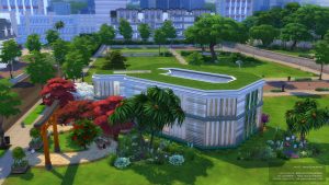 Saisei Q Musuem, build Les Sims 4, vue 360°