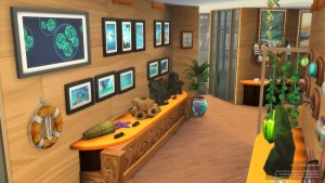 jeu vidéo Les Sims 4 : Saisei Q Museum, photographies de plongée sous-marine, build de SaiseiSims