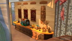 jeu vidéo Les Sims 4 : Saisei Q Museum, exposition maritime tropicale, build de SaiseiSims