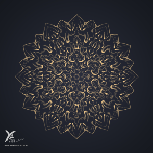 mandala floral de style varié